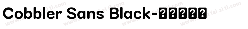 Cobbler Sans Black字体转换